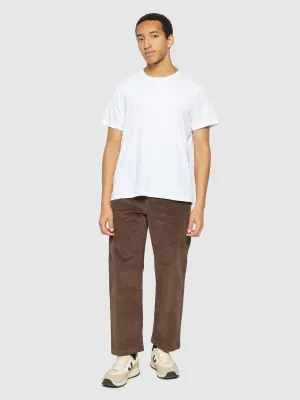 KNOWLEDGE COTTON APPAREL Flint Wide Corduroy Chino Pants demitasse (brown)