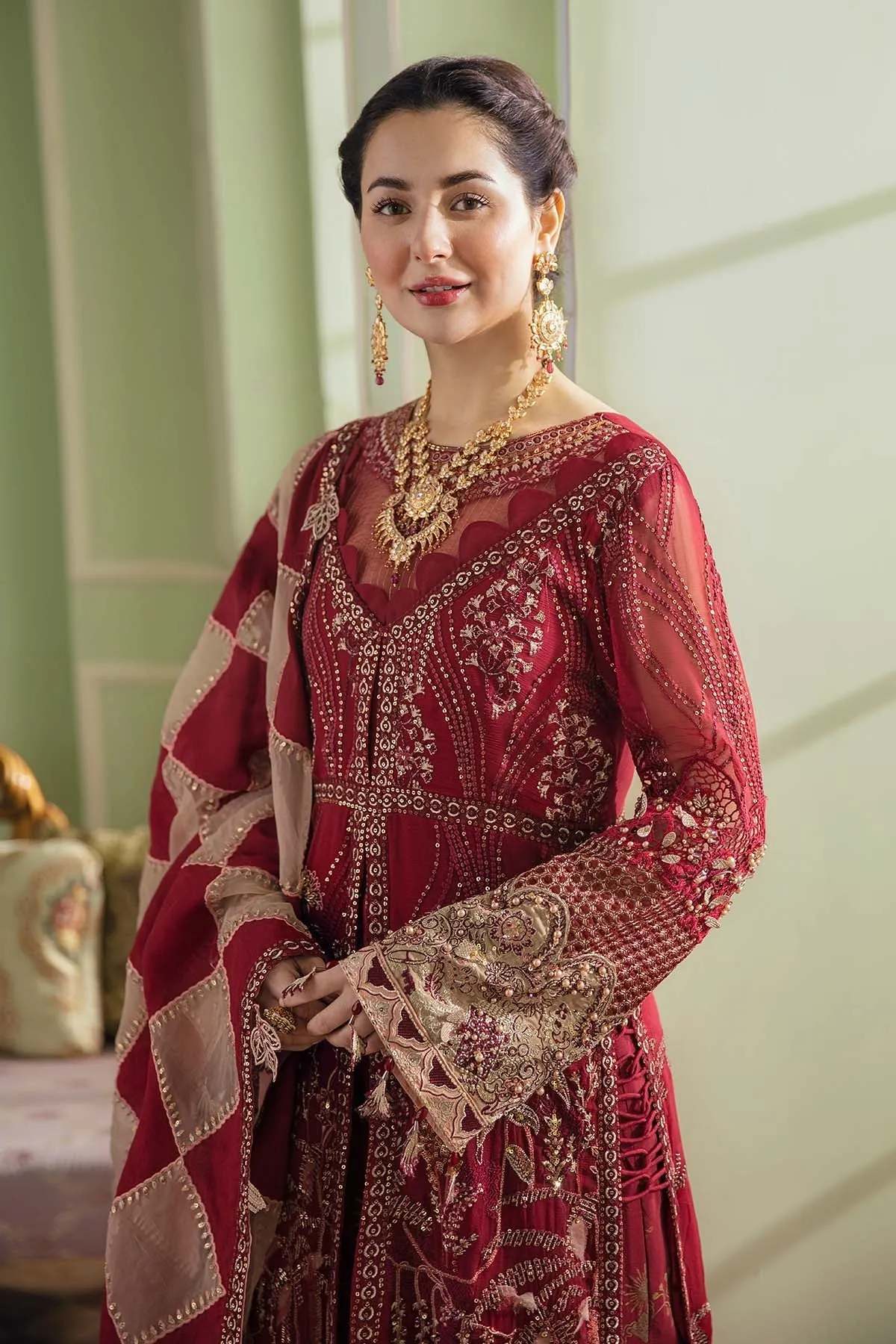 KOH-I-NOOR NL-27 | Nureh The Secret Garden Luxury Formals Collection 2022 | Unstitched Embroidered Chiffon Suits