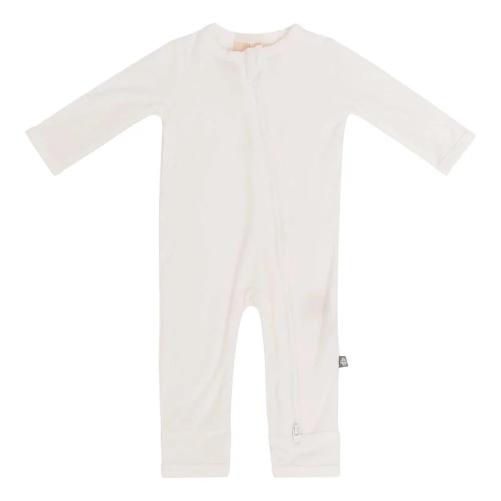 Kyte Baby Long Sleeve Zippered Romper (Cloud)