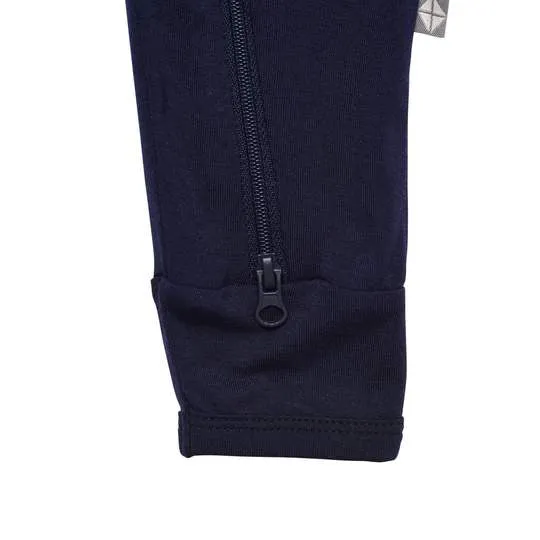 Kyte Baby Long Sleeve Zippered Romper (Navy)