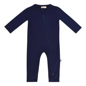 Kyte Baby Long Sleeve Zippered Romper (Navy)