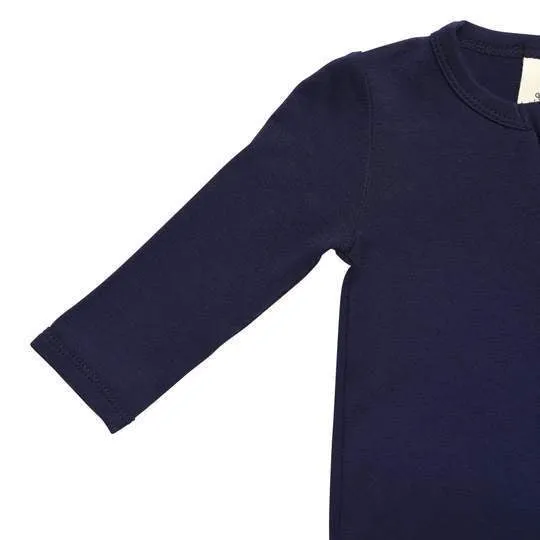 Kyte Baby Long Sleeve Zippered Romper (Navy)