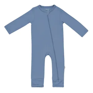 Kyte Baby Long Sleeve Zippered Romper (Slate)