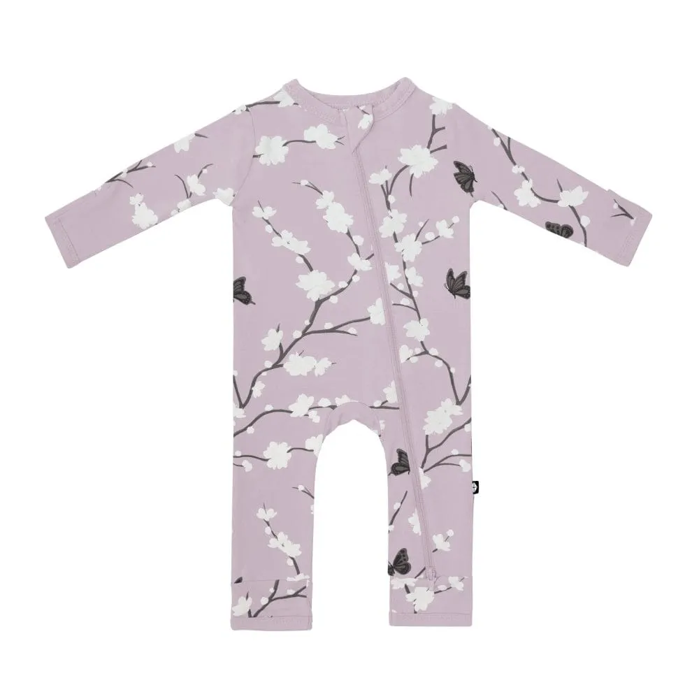 Kyte Baby Zippered Romper - Cherry Blossom