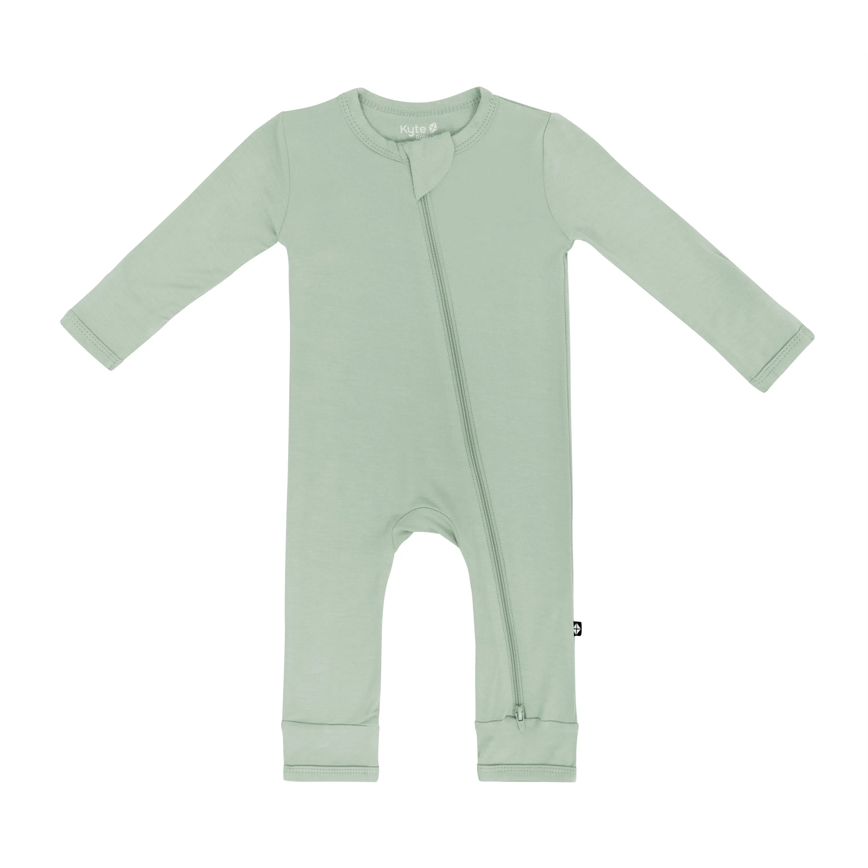 Kyte Baby Zippered Romper - Thyme