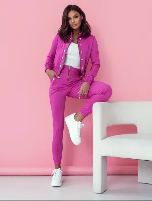 LaBalancia low stand-up colla blouse pants set