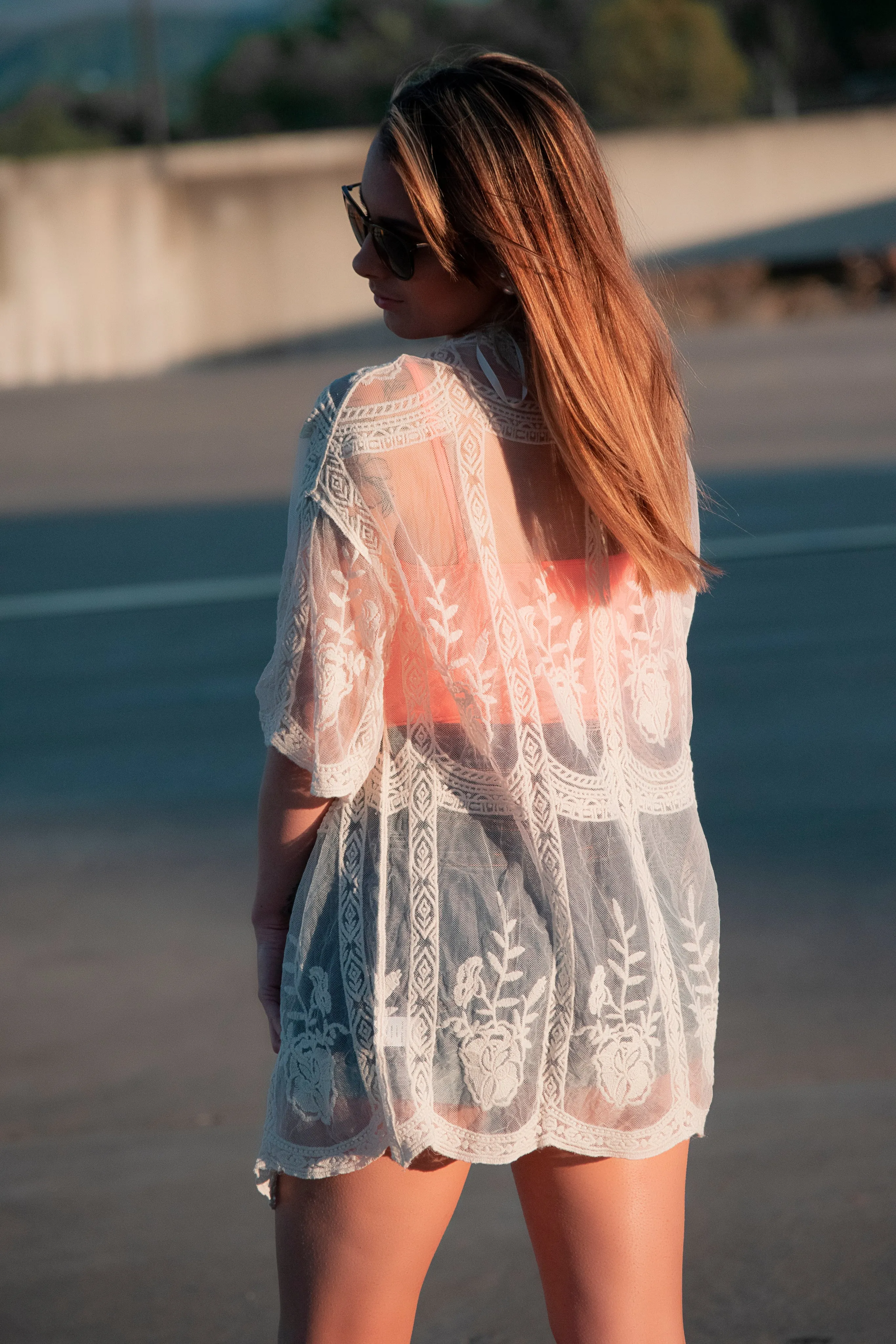 Lace Kimono- Cream