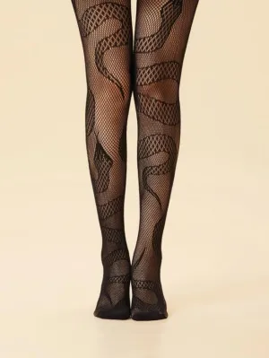 Ladies Bottoming Pantyhose Fishnet Jacquard Star Pantyhose