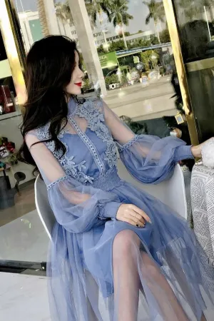 Ladies Flowers & Lace Princess Dress