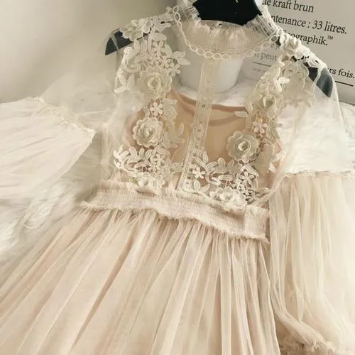 Ladies Flowers & Lace Princess Dress
