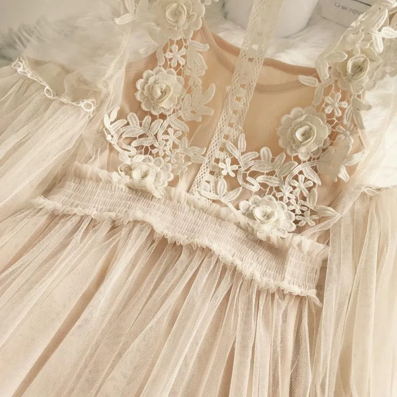 Ladies Flowers & Lace Princess Dress