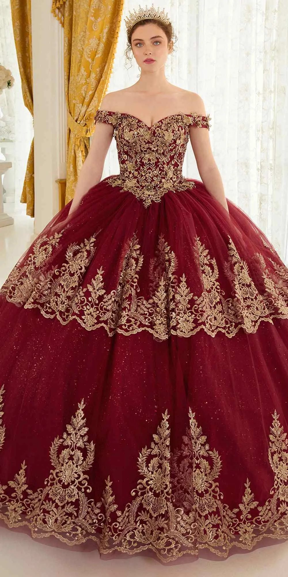Ladivine 15705 Princess A-Line Off the Shoulder Ball Quinceanera Dress