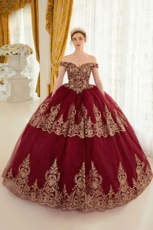 Ladivine 15705 Princess A-Line Off the Shoulder Ball Quinceanera Dress