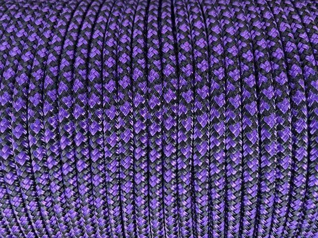 Lattice- Purple-Black halter - 6mm