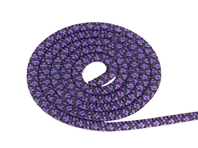 Lattice- Purple-Black halter - 6mm
