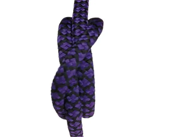 Lattice- Purple-Black halter - 6mm
