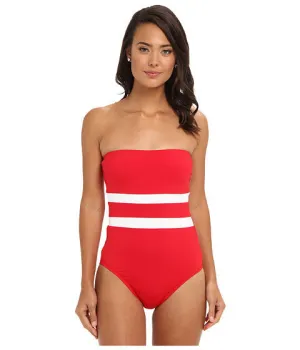 Lauren Ralph Lauren Striped One Piece Halter Swimsuit Size 8