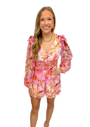 LBLOX Button Detailed Romper - Pink