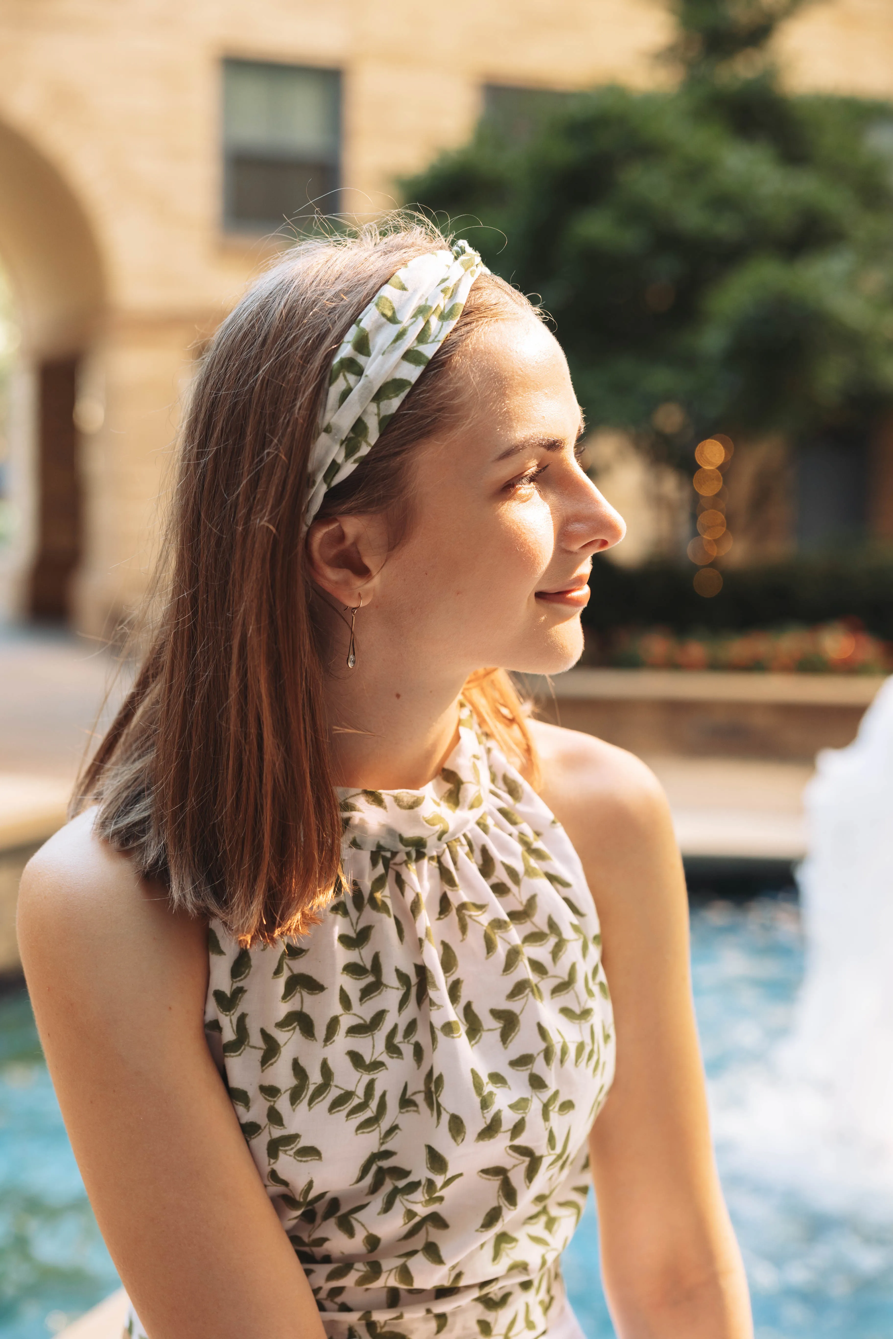 Leafy Green Halter Top