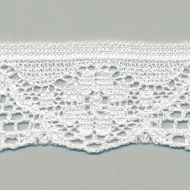 Leavers Trimming Lace #01 White