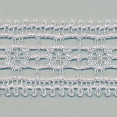 Leavers Trimming Lace #100 Pale Silver