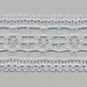 Leavers Trimming Lace #100 Pale Silver