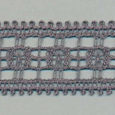 Leavers Trimming Lace #159 Medium Gray