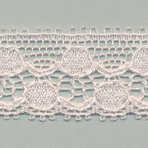 Leavers Trimming Lace #60 Marshmallow Pink