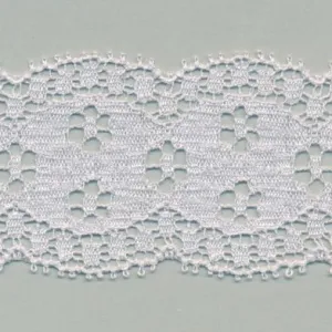 Leavers Trimming Lace #93 Silver Rose