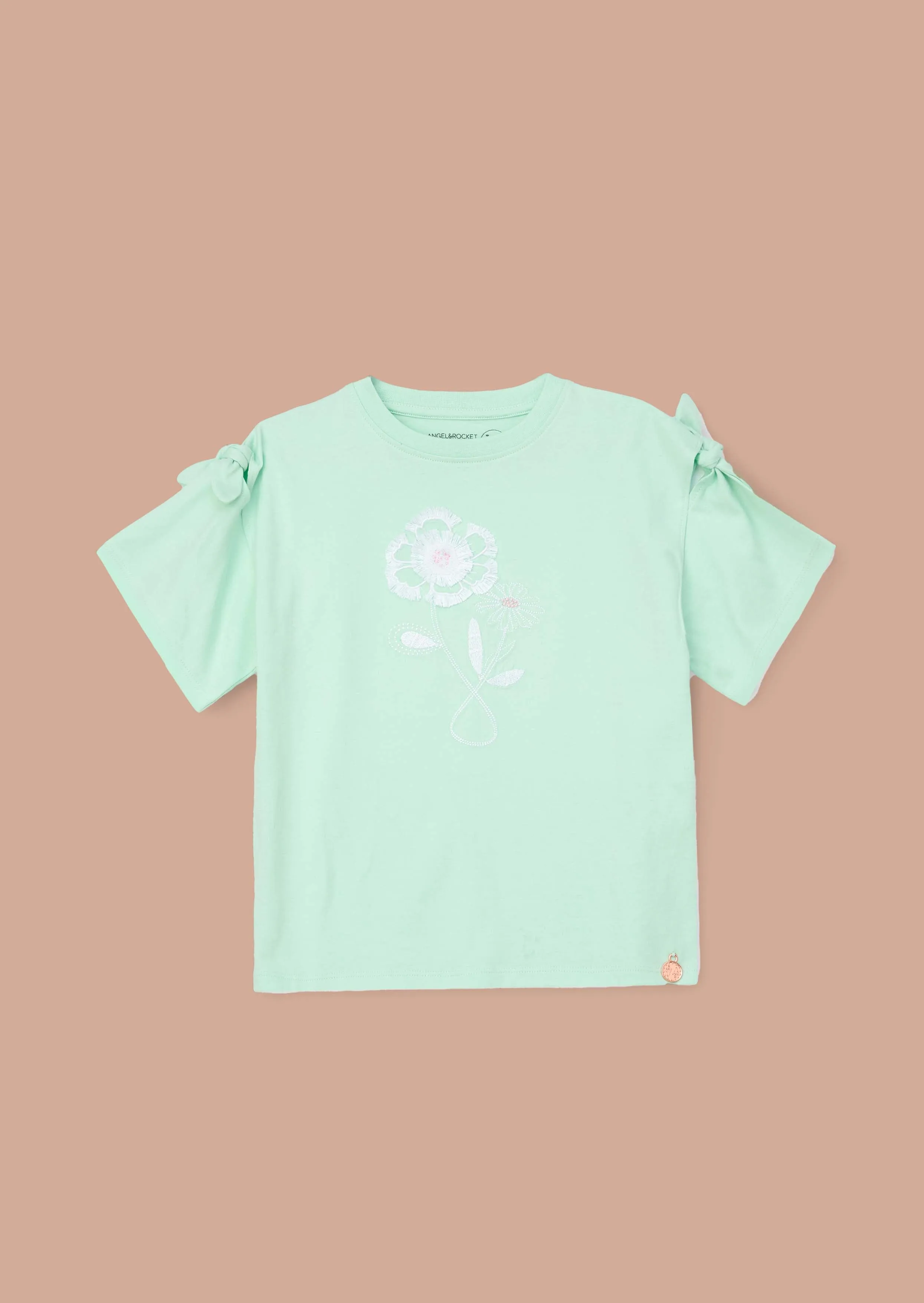 Leena Mint Tie Sleeve Top