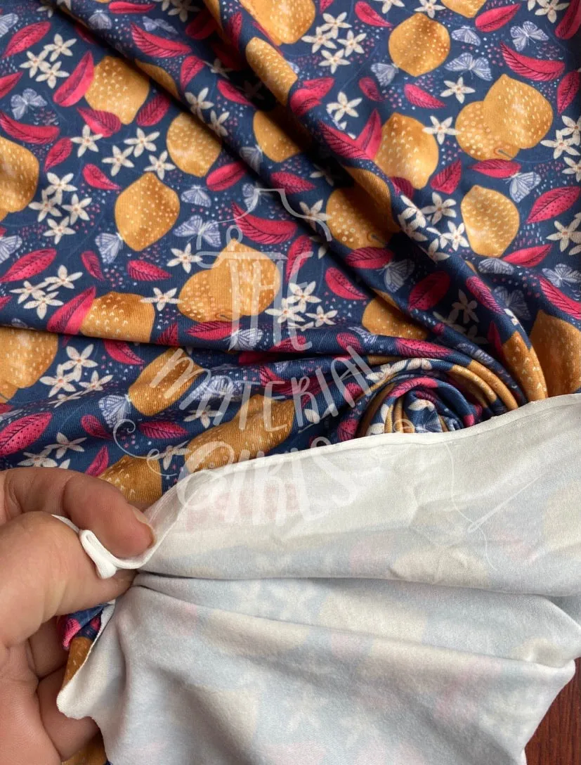 Lemons & Butterflies Marketa Stengl Double Brushed Polyester Spandex