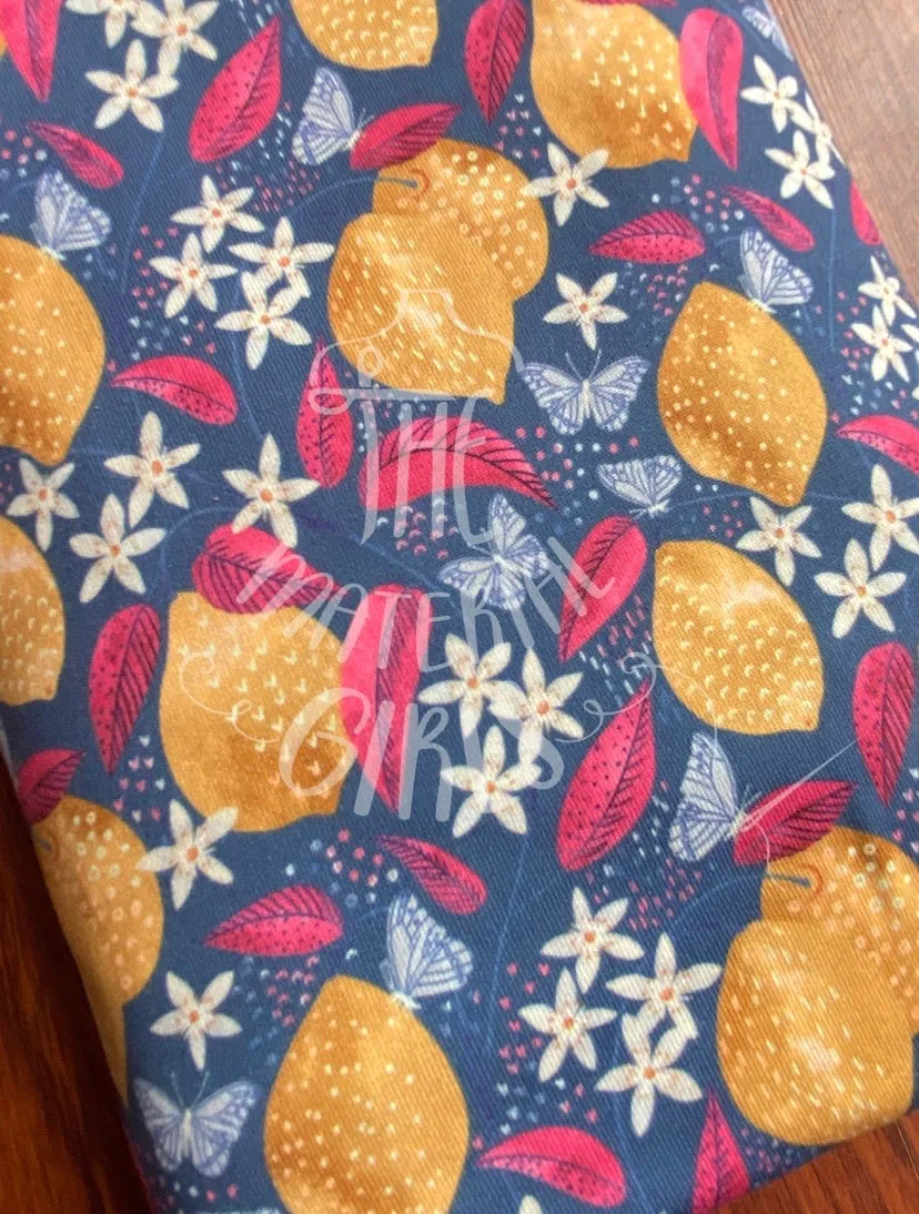 Lemons & Butterflies Marketa Stengl Double Brushed Polyester Spandex