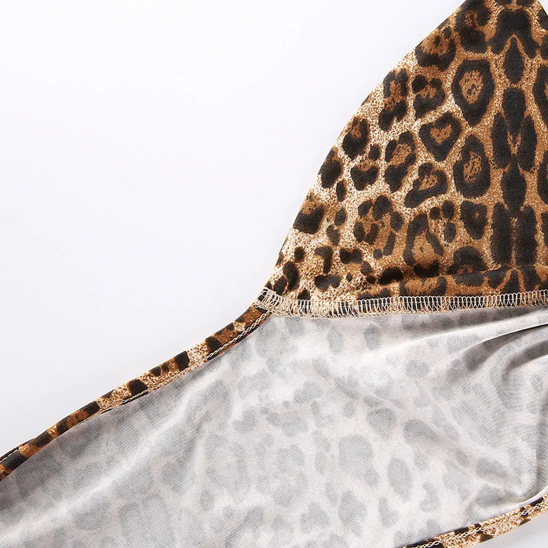 Leopard Printed Halter Top
