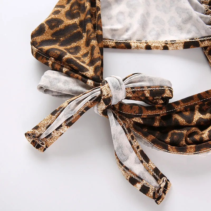 Leopard Printed Halter Top