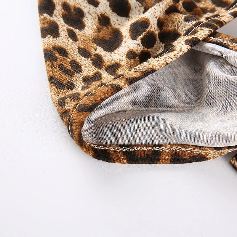 Leopard Printed Halter Top