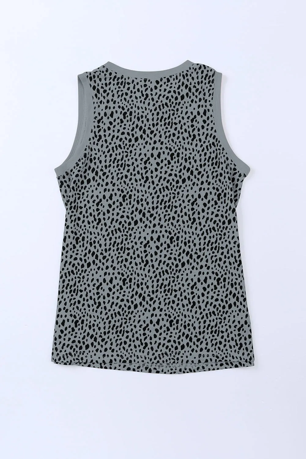 Leopard Printed Round Neck Tank