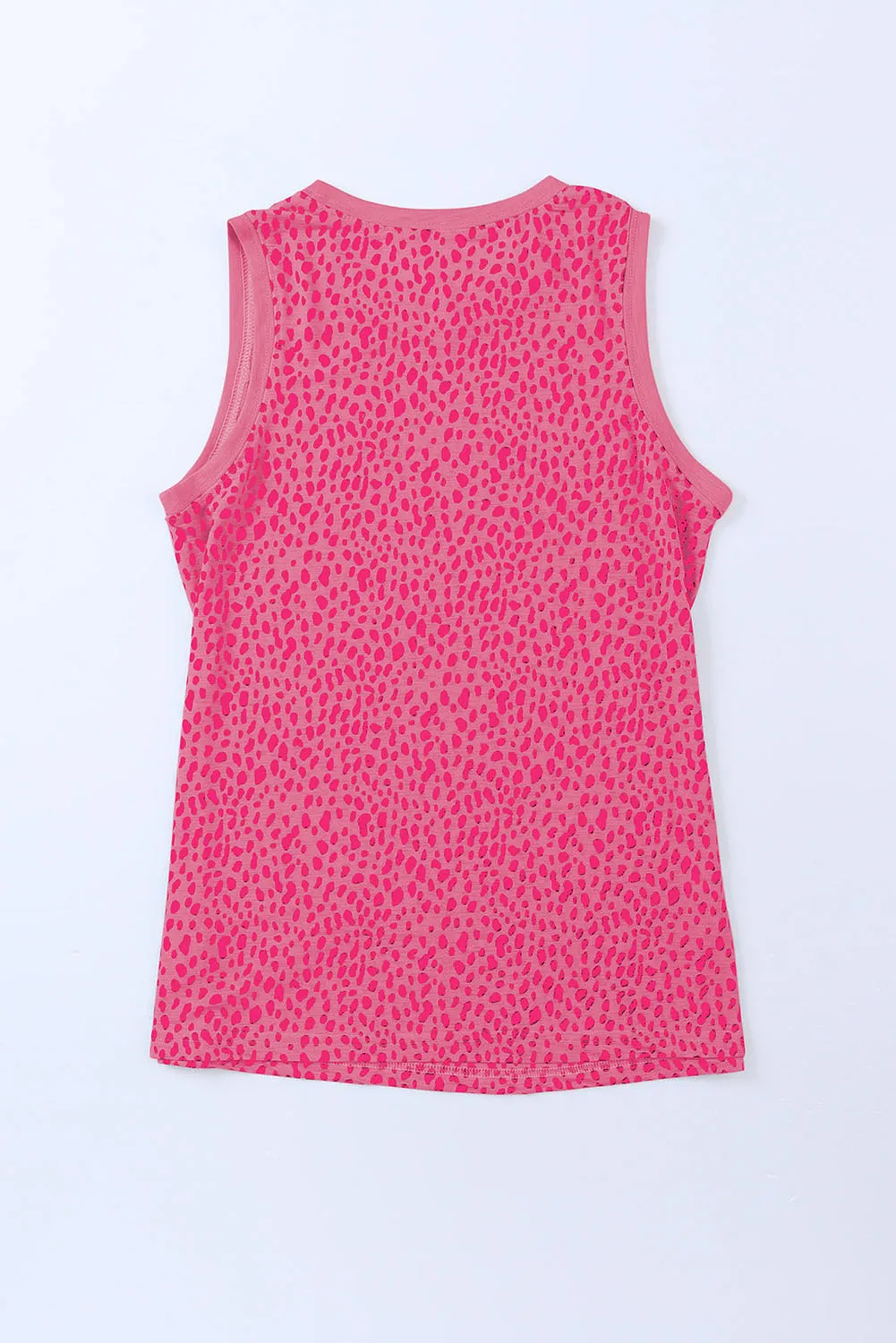 Leopard Printed Round Neck Tank