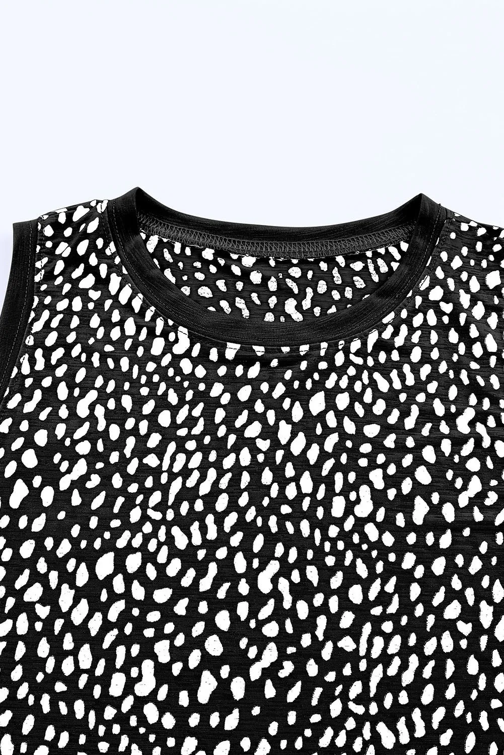 Leopard Printed Round Neck Tank