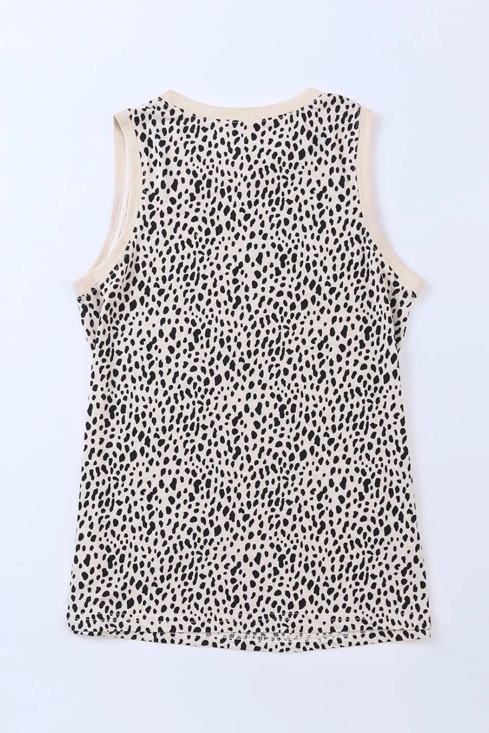 Leopard Printed Round Neck Tank