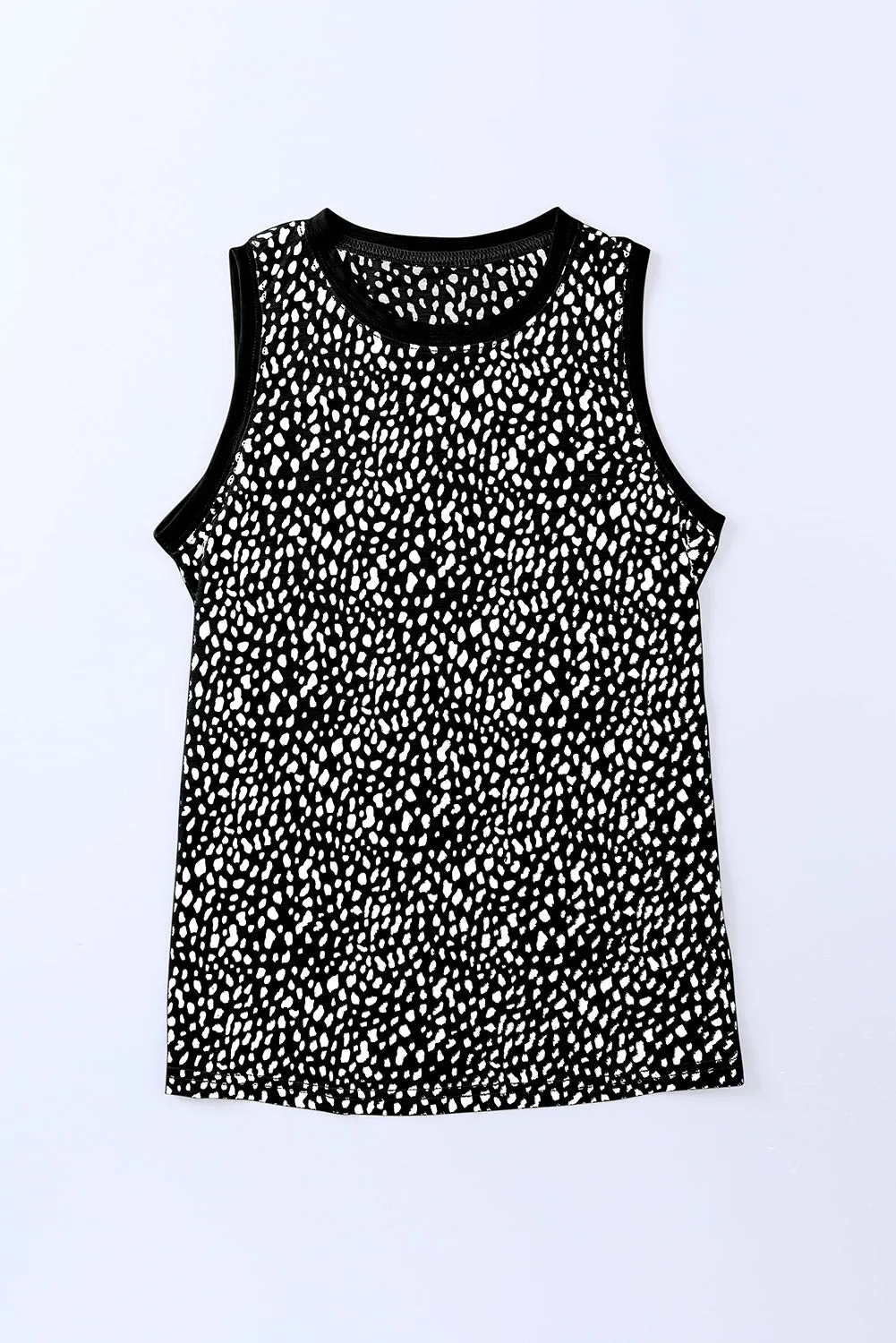 Leopard Printed Round Neck Tank
