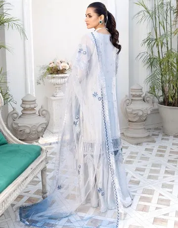 LF - 410 | Emaan Adeel Le Festa Premium Formals Vol 4 |  Unstitched Embroidered Chiffon Suits