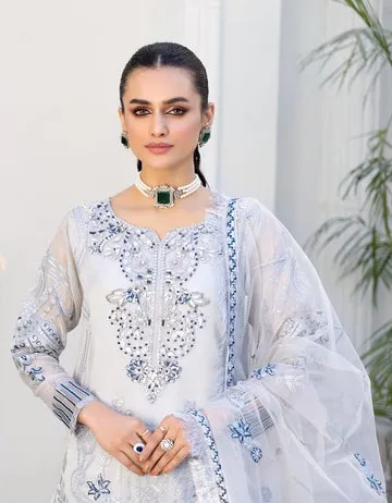 LF - 410 | Emaan Adeel Le Festa Premium Formals Vol 4 |  Unstitched Embroidered Chiffon Suits