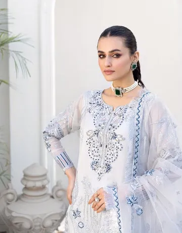 LF - 410 | Emaan Adeel Le Festa Premium Formals Vol 4 |  Unstitched Embroidered Chiffon Suits