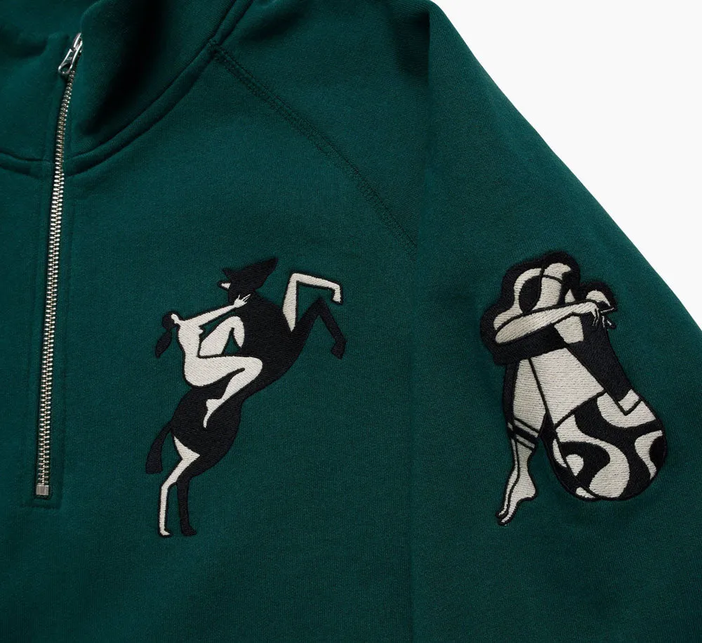 LIFE EXPERIENCE HALF ZIP SWEATSHIRT