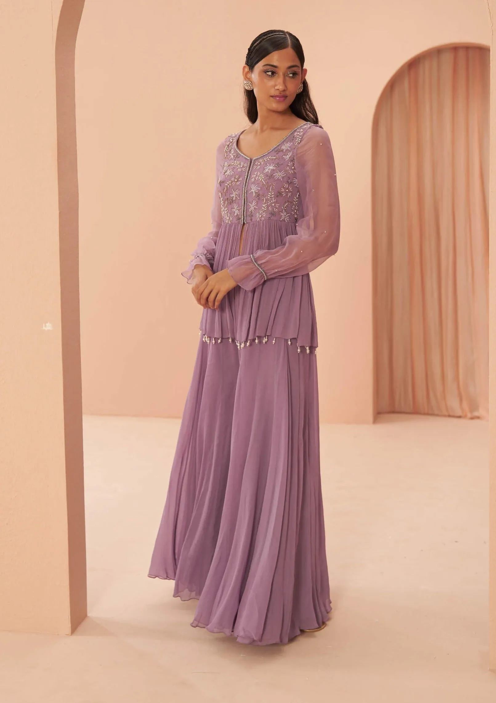 Lilac breeze sharara and kurta