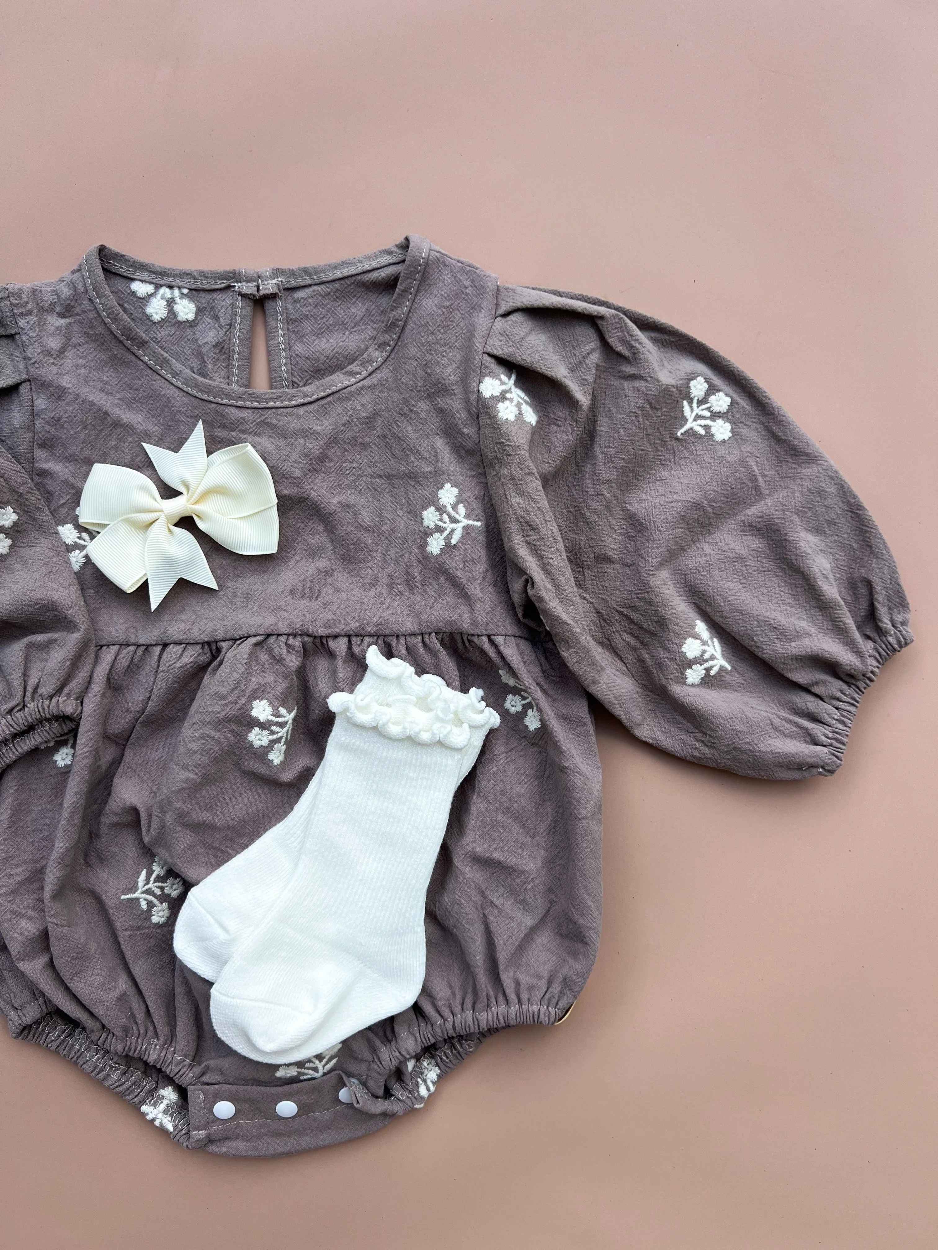 Lily Romper - Taupe