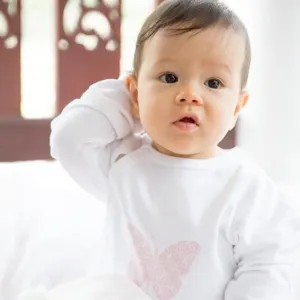 Lily Storytime Romper White & Pink