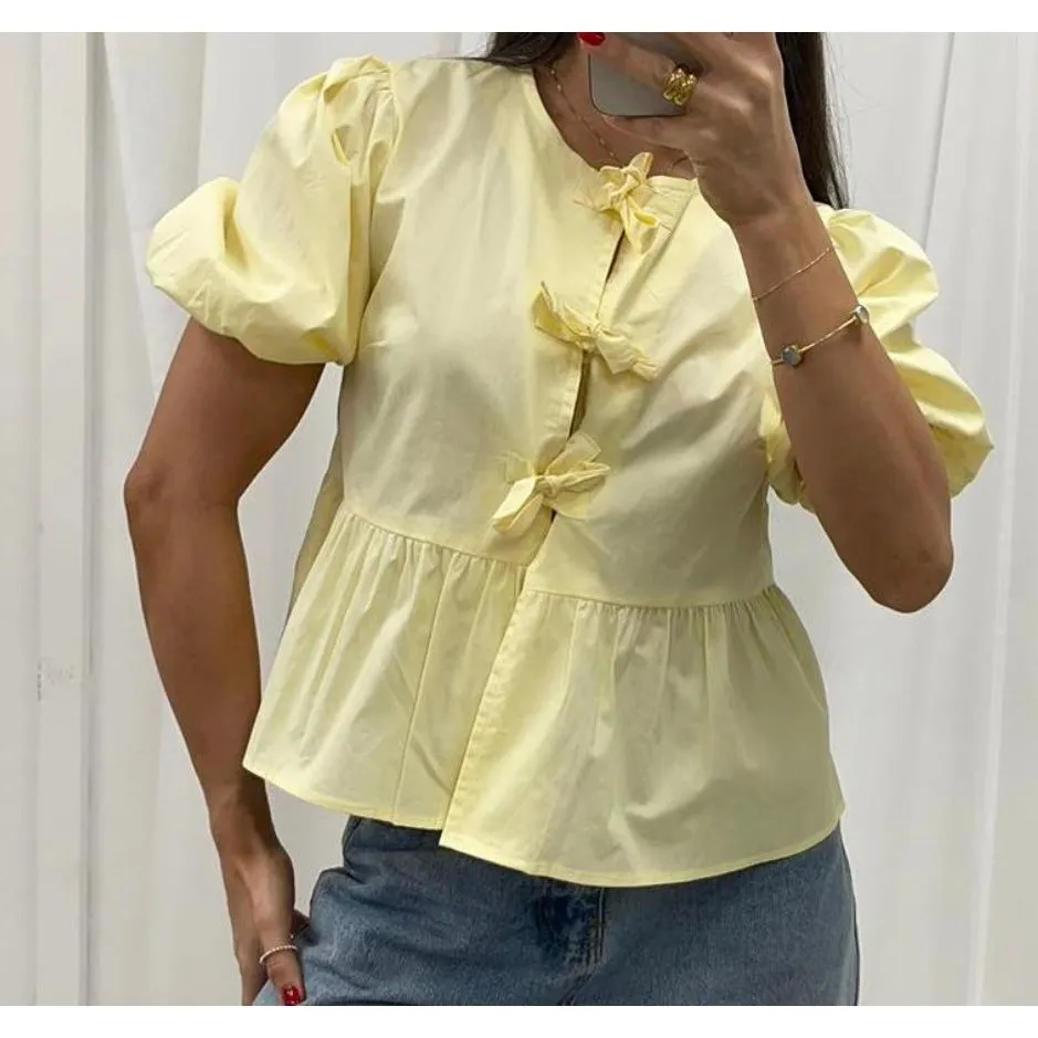Limoncello Tie Top