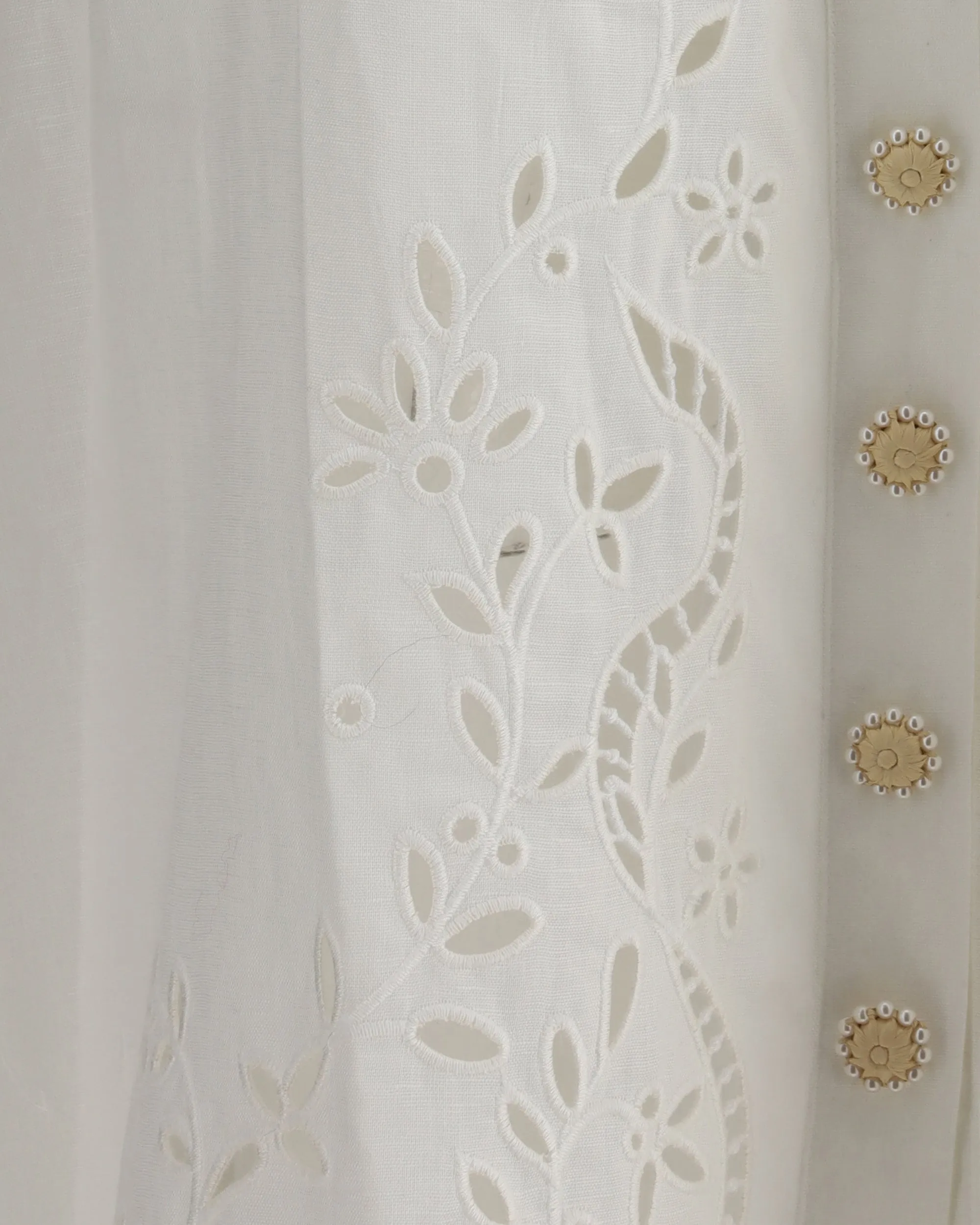 Linen and cotton midi Dress