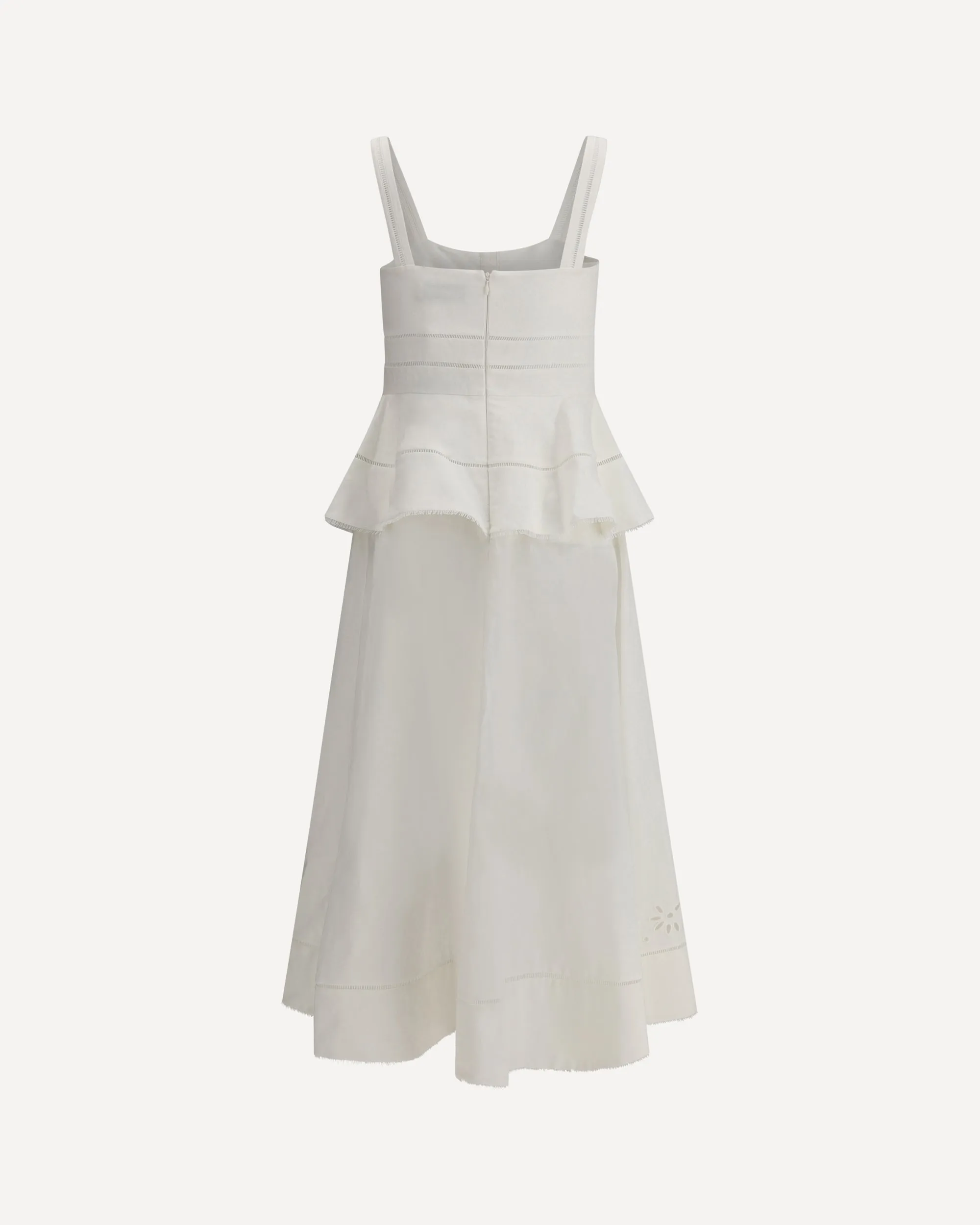 Linen and cotton midi Dress